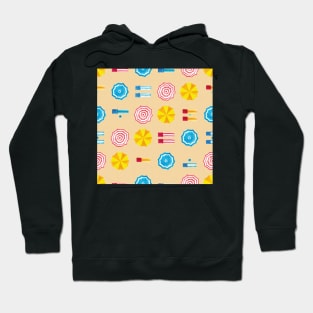 Bird's eye view summer beach Hoodie